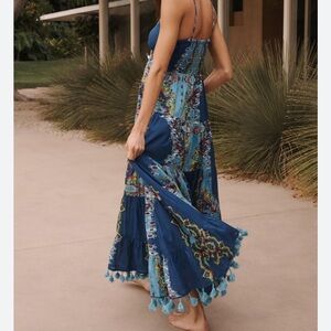 Bohemian Blue Maxi Dress